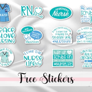 Nurse Planner, Nurse Notebook, Nursing Student Planner, Nursing School Planner, Student Nurse, Medical Student Planner, Free Nurse Stickers image 9