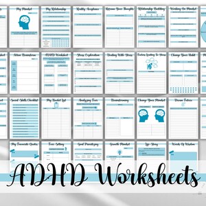 ADHD Planner, Printable Adult ADHD Journal, Adult ADHD Planner and ...