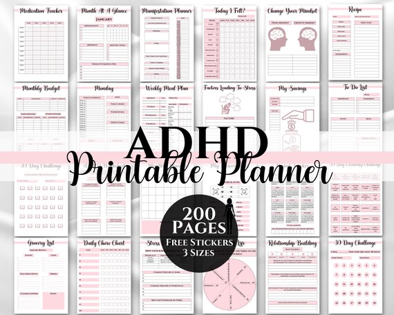 Calendars &amp; Planners Adhd Guide for Adhd Gift and Adhd Awareness Adult ...