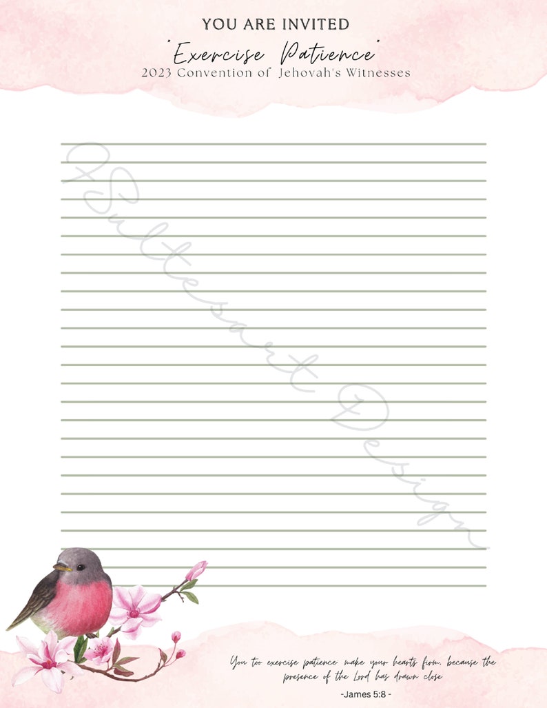 JW Letter Writing Stationery Invitation Letter Writing Ideas for the