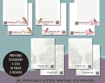 Papelería para el ministerio de JW Writing - El fin de la guerra: ¿cómo?