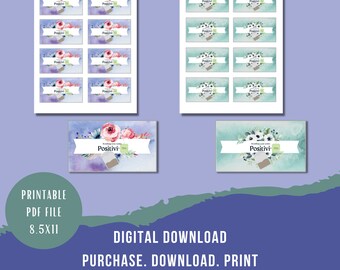 Sending you some Positivi-tea Encouragement Gift Tag | JW Printable Gift Tag Ideas | JW Gift Tag for Tea Gift