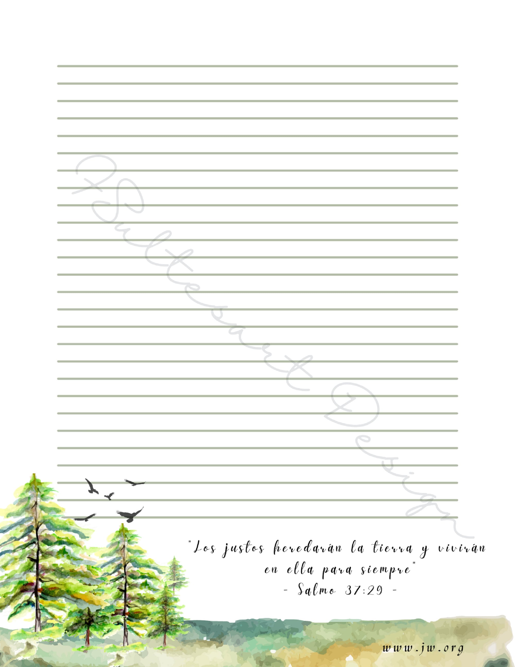 JW Printable Stationery for the September Campaign Enjoy Life Forever