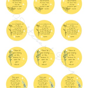 JW Encouragement Scriptures Sticker Pack/label JW Ministry Ideas ...