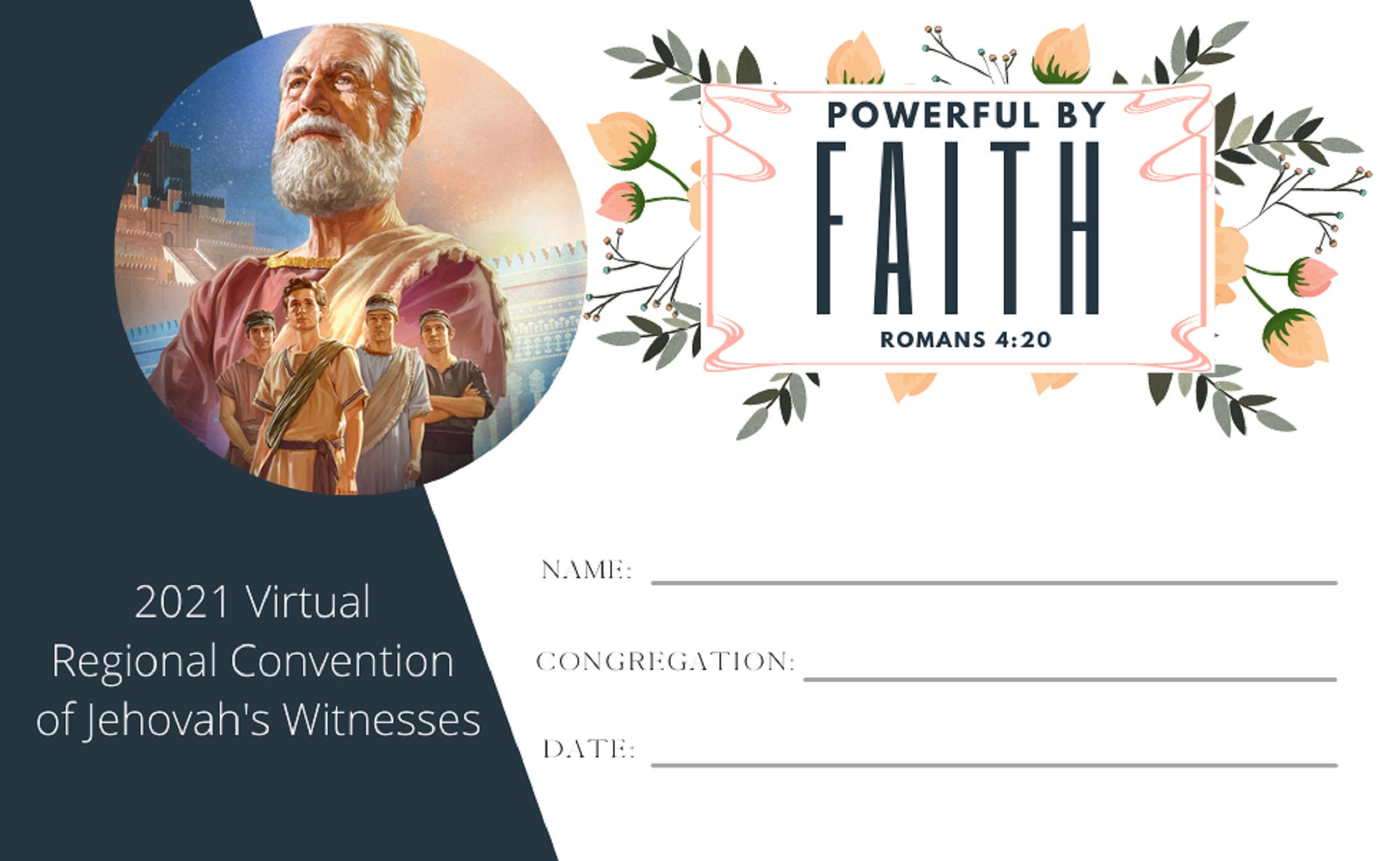 JW Digital Download Convention Badges Powerful by Faith Badge JW 2021 ...