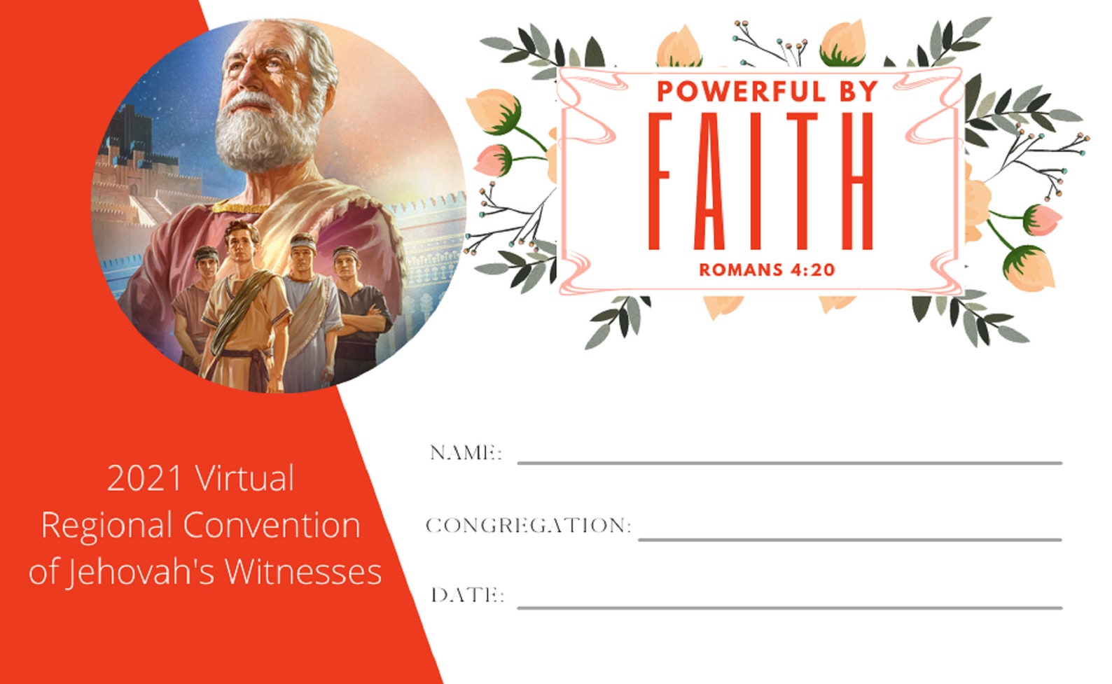 JW Digital Download Convention Badges Powerful by Faith Badge JW 2021