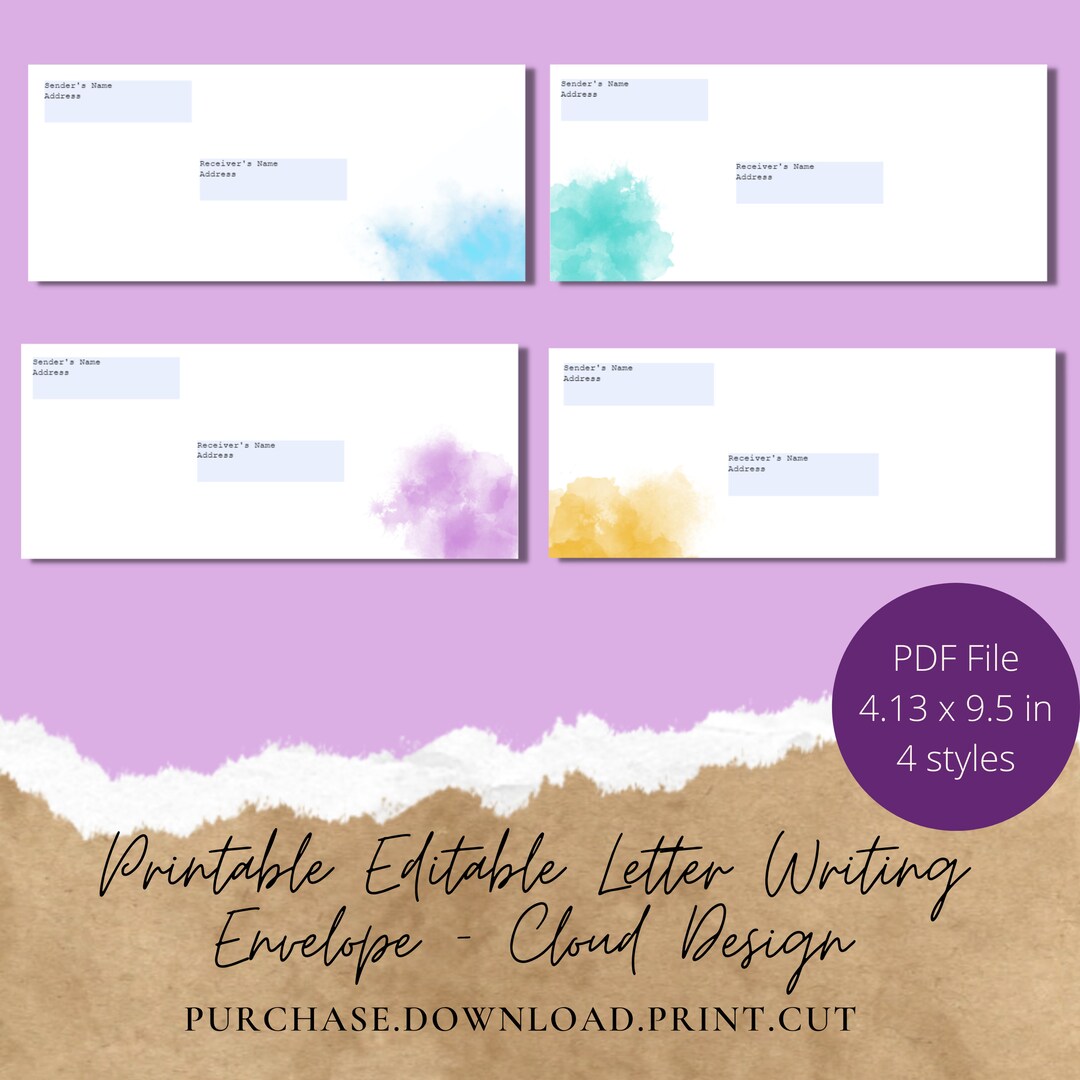 JW Letter Writing Editable Envelopes to Use in the Ministry JW Ministry