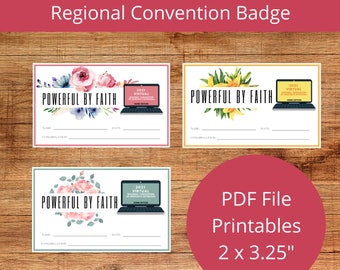 JW 2021 Regional Convention Badge Printable JW Convention | Etsy