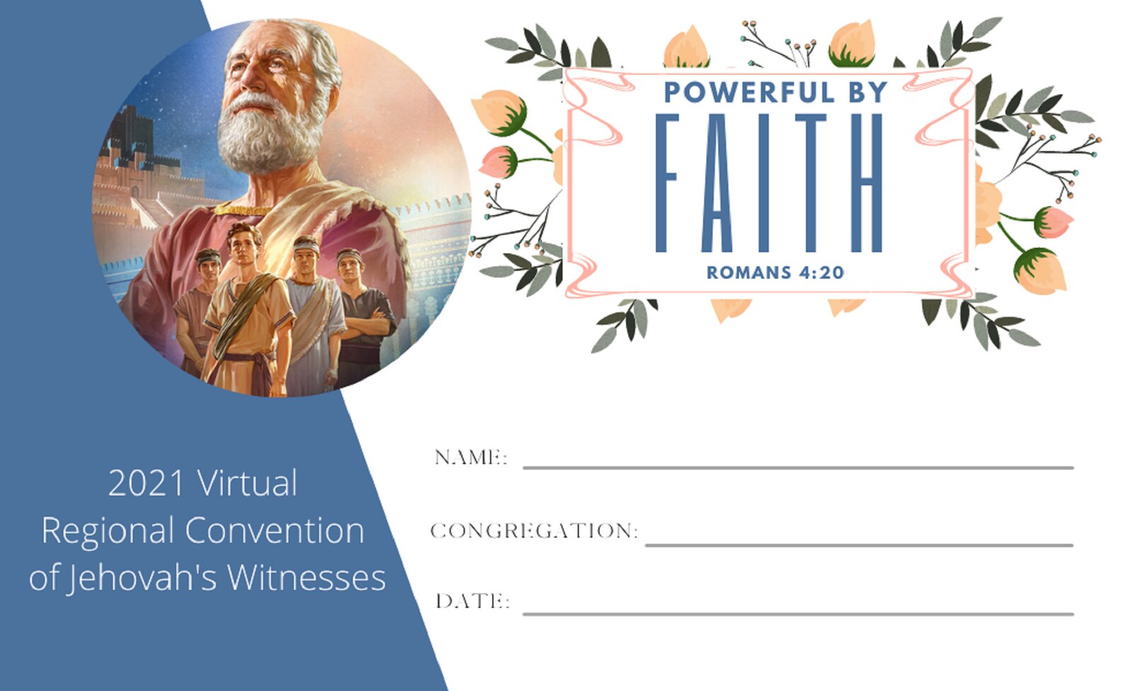 JW Digital Download Convention Badges Powerful by Faith Etsy