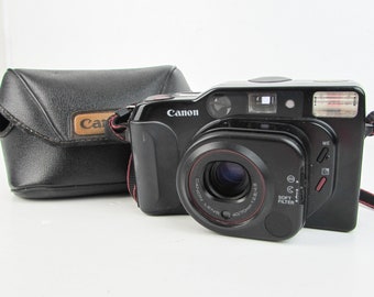 Canon Sure Shot Tele Compact 35mm Film Camera Vintage Soft Focus Filter Lomo Retro