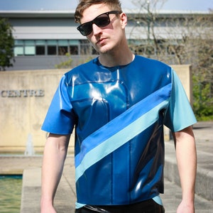 Mens Latex Summer T Shirt