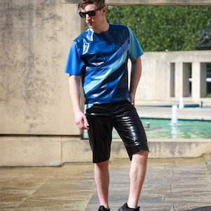Mens Latex Summer Shorts