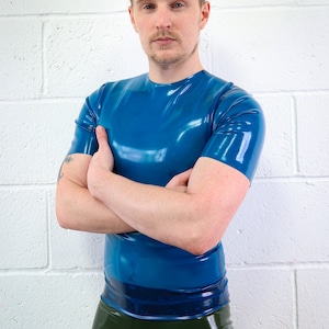 New Sample Mens Latex T Shirt
