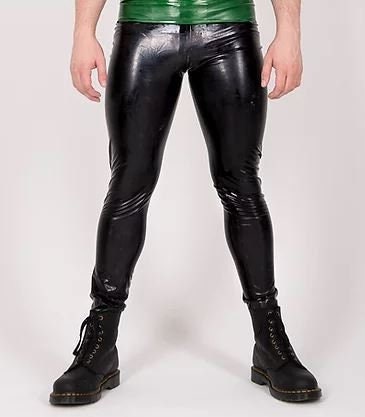 Buy Latex Men Cycling  Size Sm  Rubber Rubber Trousers with Front Bag in  Red or Black Online at desertcartINDIA