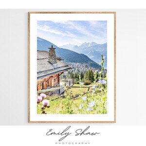 Fine art photography print | Mountain landscape | Summer landscape | Swiss Alps | Verbier | Switzerland