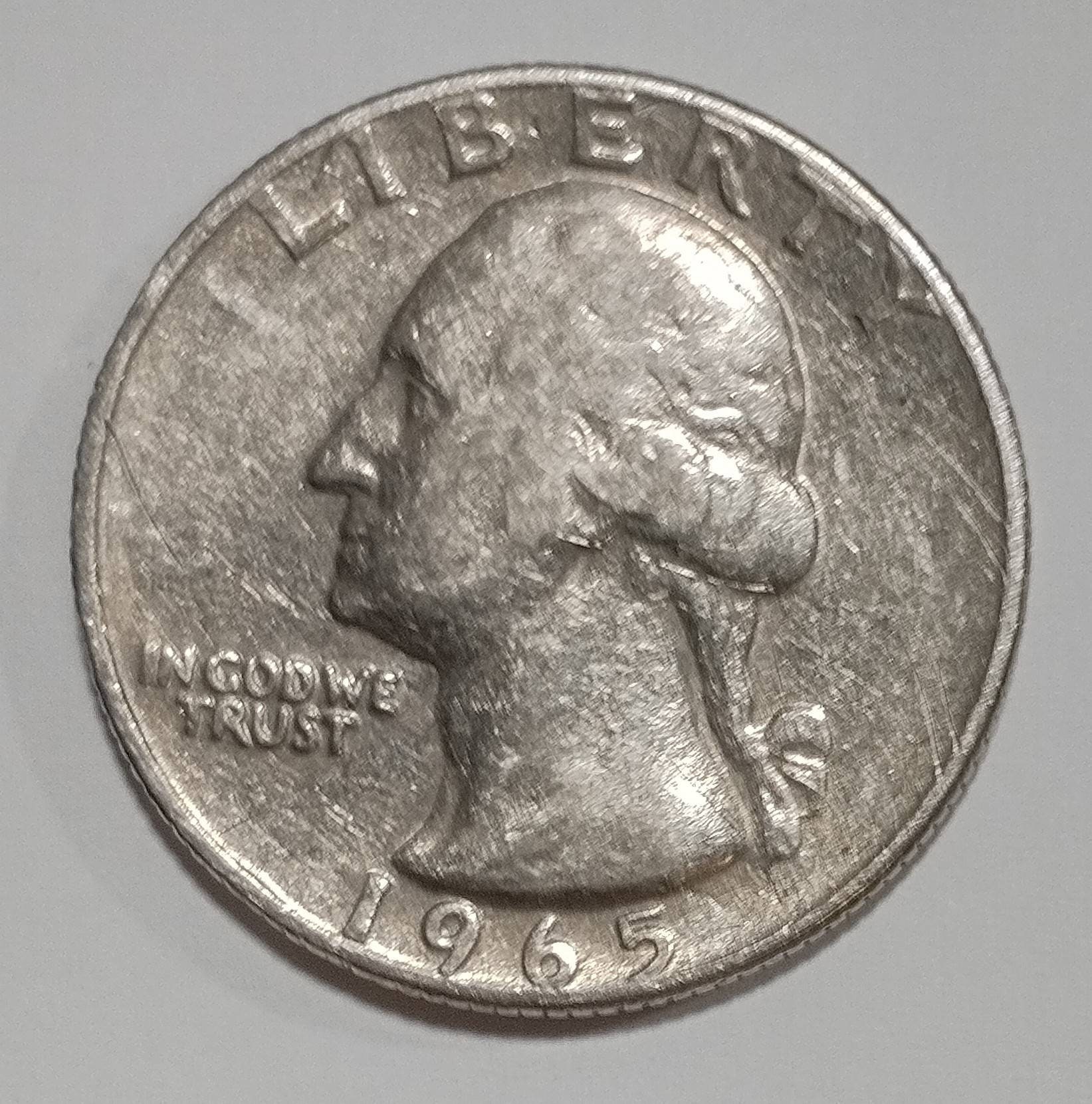 1965 Quarter no mint mark Etsy