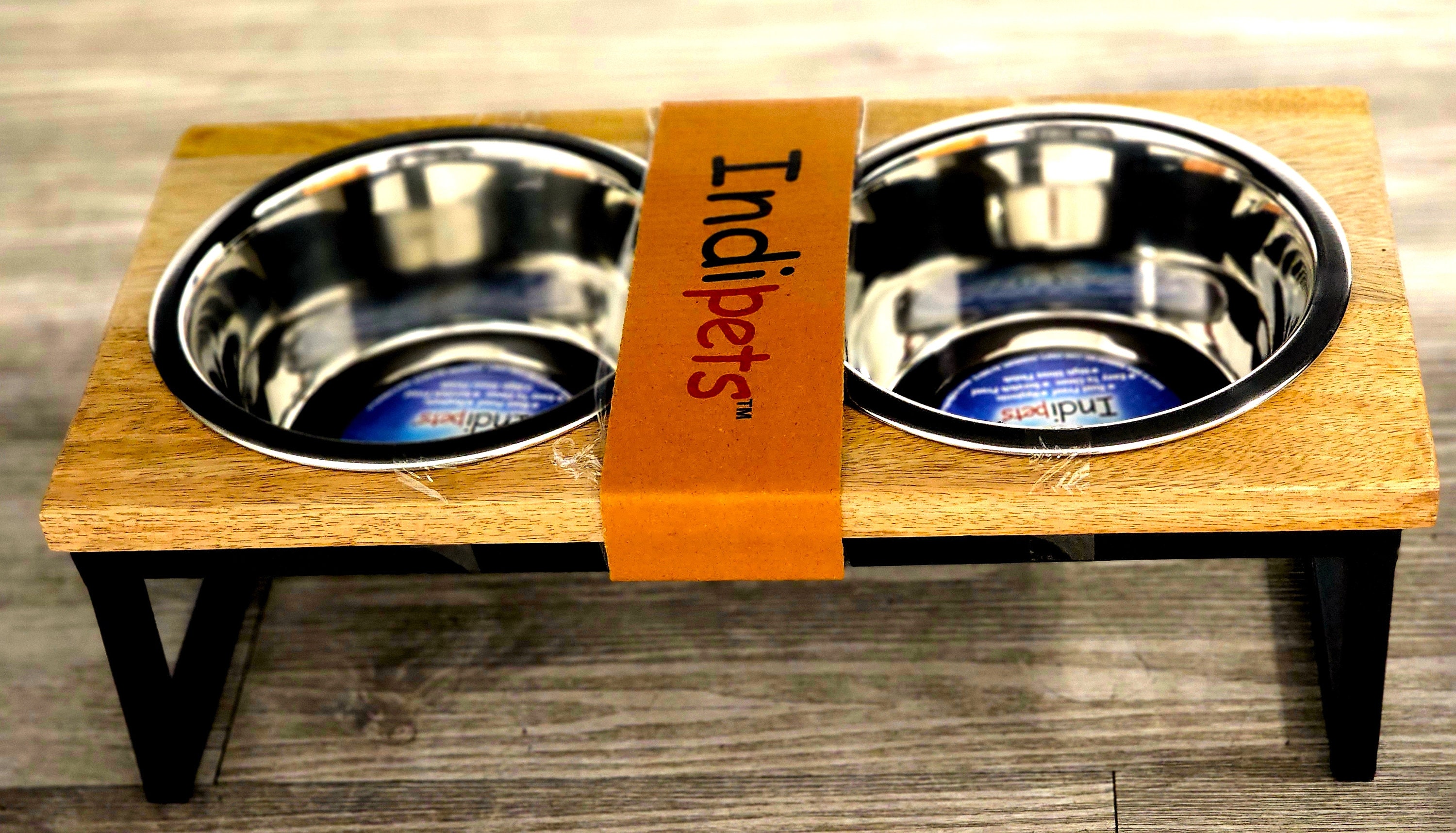 Elevated Dog Bowl Feeder // Elevated Raised Stand // Two Bowls Etsy