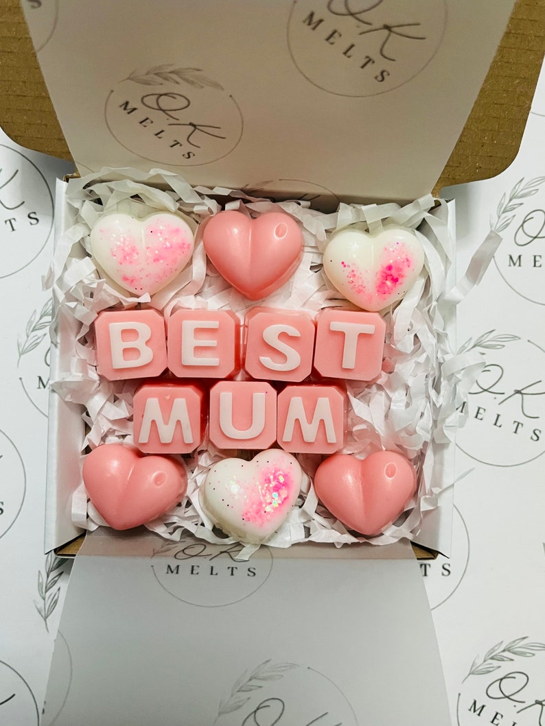 Mum wax melt gift box, mother day gift. image 1