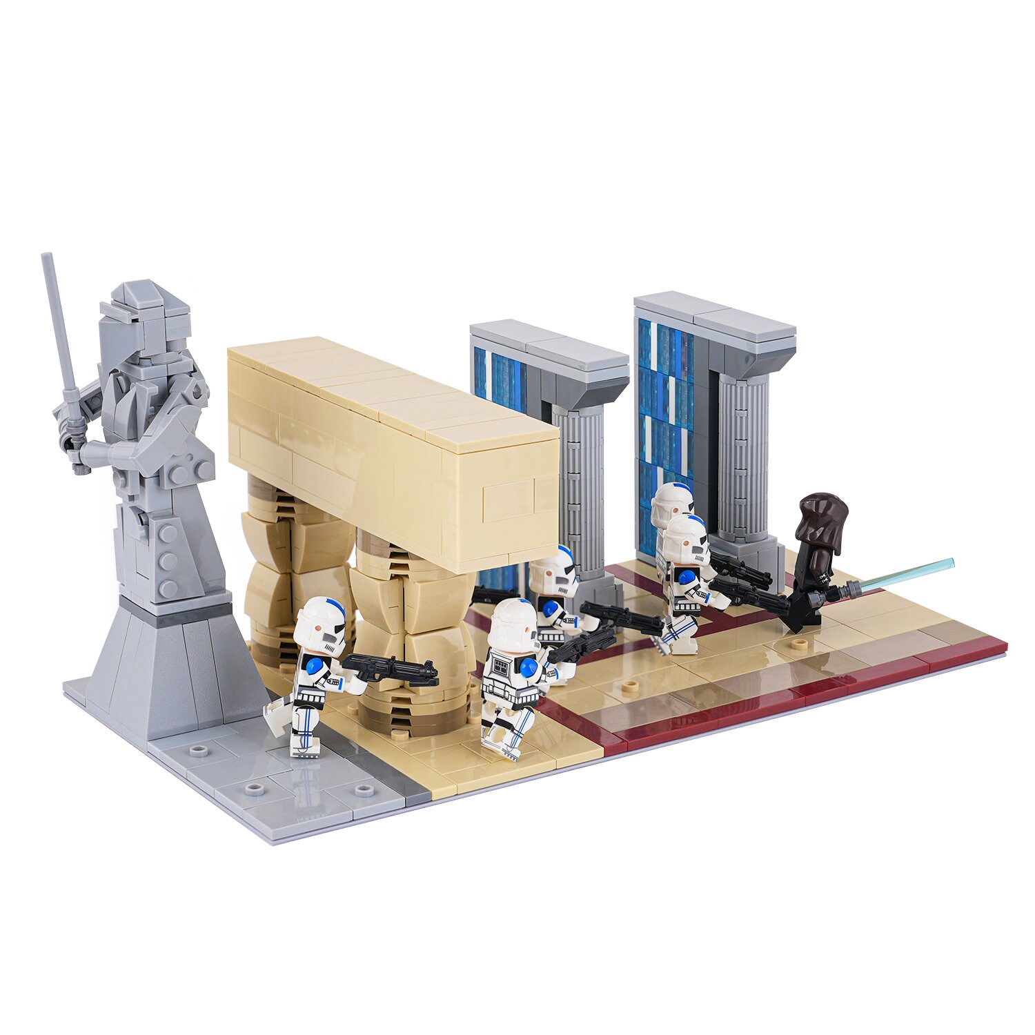 LEGO Playset MOC of Temple Island on Ahch-To in Star Wars: The Last Jedi –  Dynamic Subspace