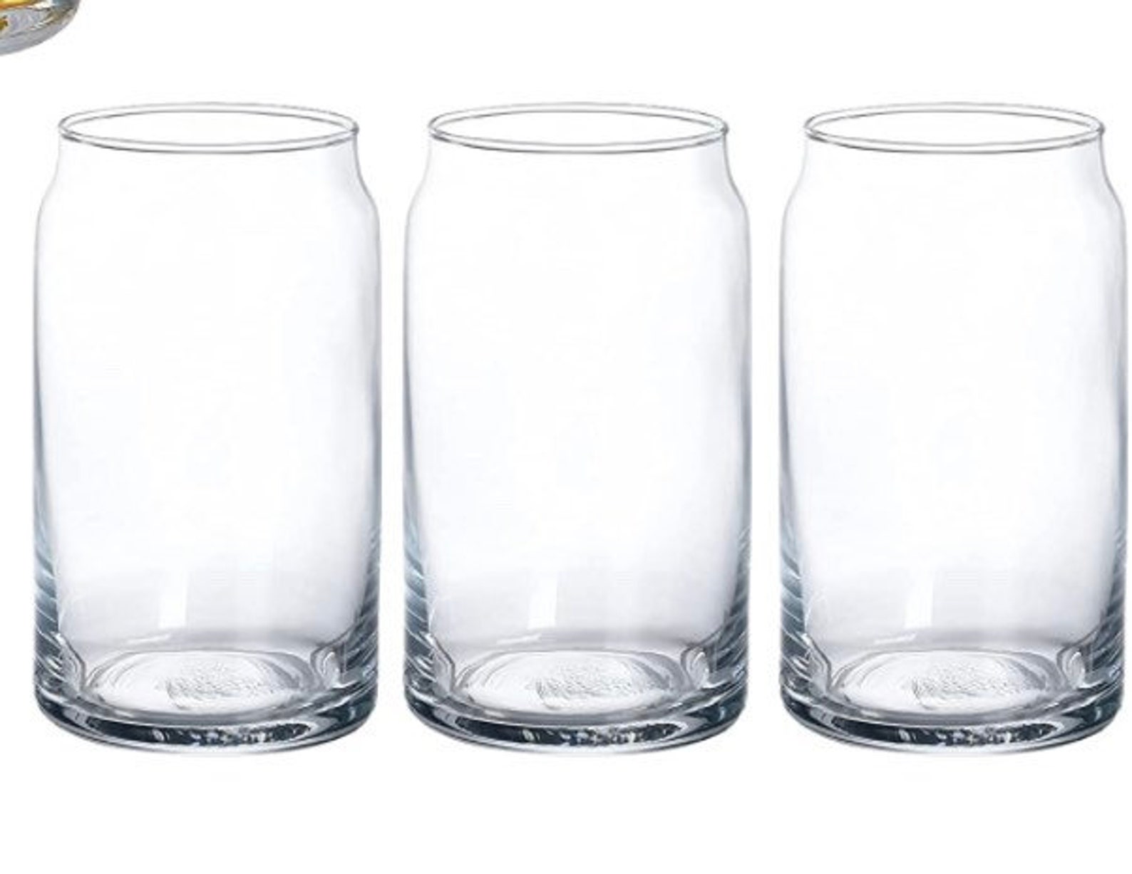 16oz Custom Glass Can Cup with Straw Etsy