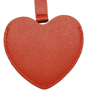 Miroir de poche en forme de cœur personnalisable avec étui. fêtes des mère grand-mère St Valentin cadeau personnalisé personnalisé compact image 4