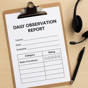 Editable Daily Observation Report | Public Safety Training (printable ...