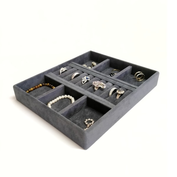 Velvet Jewelry Drawer Inserts Trays Etsy