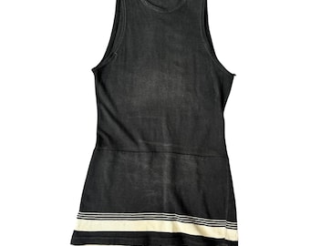 1920s cotton striped swimsuit one piece Men’s Women’s Unisex/Ganther & Mattern Co/swimwear sportswear