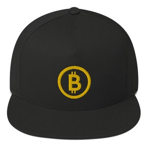 Bitcoin Flat Bill Cap