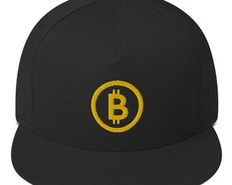 Bitcoin Flat Bill Cap