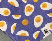 Hard Boiled Eggs Pet Bandana, Bow Tie Egg, Hard Eggs Pet Neckwear, Pañuelo Huevos Duro Gato y Perro