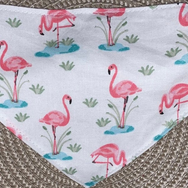 Flamingo Pet Bandana, Bow Tie Pet Flamingo, Human Hair Scrunchie Flamingo, Flamingo Lovers Pet Bandana, Pink Flamingo Pet Neckwear