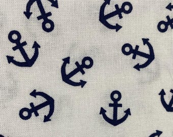 Classic Anchor Pet Bandana  | Nautical Pet Bandana | Sailing Away Pet Bandana | Nautical Anchor Pet Bandana |Coastal Beach & Boating Pet