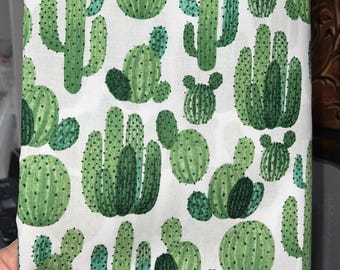 Cactus Pet Bandana, Green Desert Cactus Print Dog or Cat Bandana, Southwest Pet Accessory