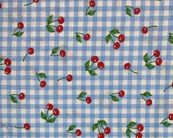 Cherry On Plaid Pet Bandana | Cherry Pet Now Tie | Pretty Chery Pet Bandana |