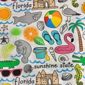 The Sunshine State Beach Pet Bandana, Florida Beach Dog Bandana, Florida Vacation Beach Pet Neckwear, Florida Pet Bow tie, Pañuelo Perro