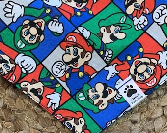 Mario and Luigi Bros Pet Bandana, Super Mario Brothers Pet Bandana, It&#39;s me Mario