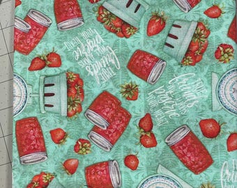 Farm Fresh Strawberry Jam Pet Bandana | Strawberry Jelly or Jam Pet Bandana | Fresh Picked Strawberries & Jam Pet Bandana