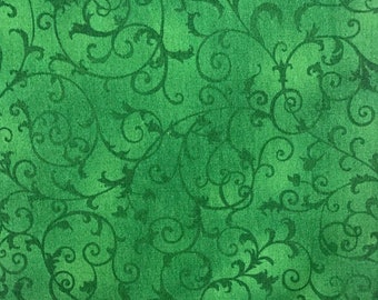 Vine Swirl on Green Pet Bandana, Swirls Bow Tie on Green Pet