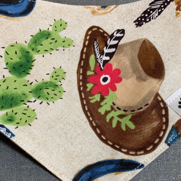 Western Pet Bandana, Boots & Hat Cowgirl Neckwear, Western Bow Tie, Country Bandana Pet, Pañuelo Botas y Sombreros Gato y Perro