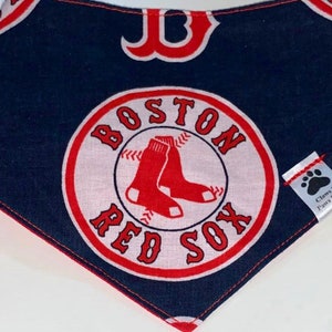 Baseball Red Sox Pet Bandana, Red Sox fluga, Beisbol Pañuelo Gato y Perro