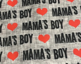 Mama’s Boy Pet Bandana, Hearts Paws Pet Neckwear, Bow Tie Mama’s Boy, Pañuelo corazón Gato o Perro