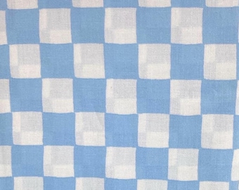 Blue and White Checkered Pet Bandana, Pretty Blue Checker Pet Bandana, Pañuelo Perro Gato de cuadros