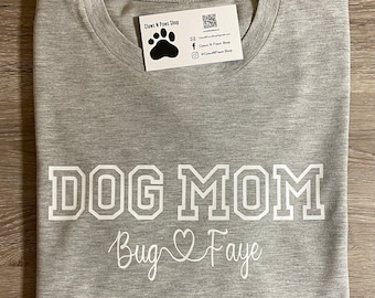 Custom Pet Lovers T-Shirt, Cat Mom T-Shirt, Dog Mom T-Shirt, Cat Dad T-Shirt, Dog Dad T-Shirt, Grandma-Grandpa-Aunt-Uncle T-shirt
