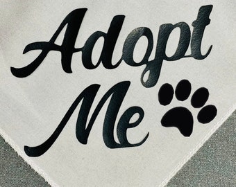 Adopt Me Custom Pet-bandana, Rescue Dogs-bandana, Rescue Cat-bandana