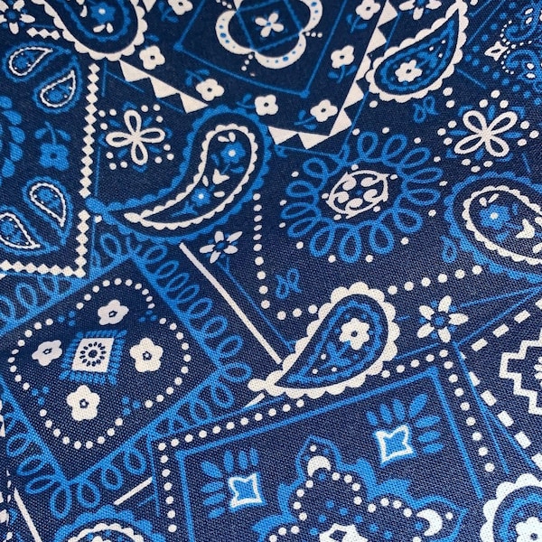 Blue Paisley Pet Bandana, Bow Tie Pet Paisley, Blue Paisley Pet Neckwear, Pañuelo Gato o Perro