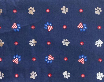 USA Paws Pet Bandana, Patriotic Pet Bandana, Team USA Soccer Pet Bandana, World Cup 2026 - FIFA 2026 Pet Bandana