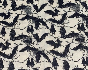 Bats with Tree Branches and Spiderwebs Pet Bandana, Bats Halloween Pet Bow tie, Bats Halloween Bandana, Pañuelo Perro o Gato, Vampire Bats
