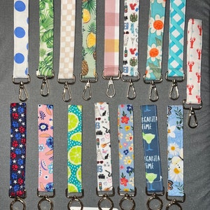 Fabric Keychain, Keychain Handmade with your favorite Fabric, Match your pet accessory with you keychain, Fabric Key Fob, Fabric Wristlet,