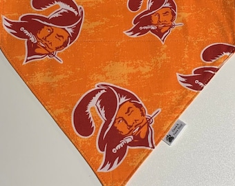 Creamsicle Pet Bandana, Orange Tampa Bay  Pet Bandana, Bow Tie , Football Tampa Bay Pet Neckwear, Florida